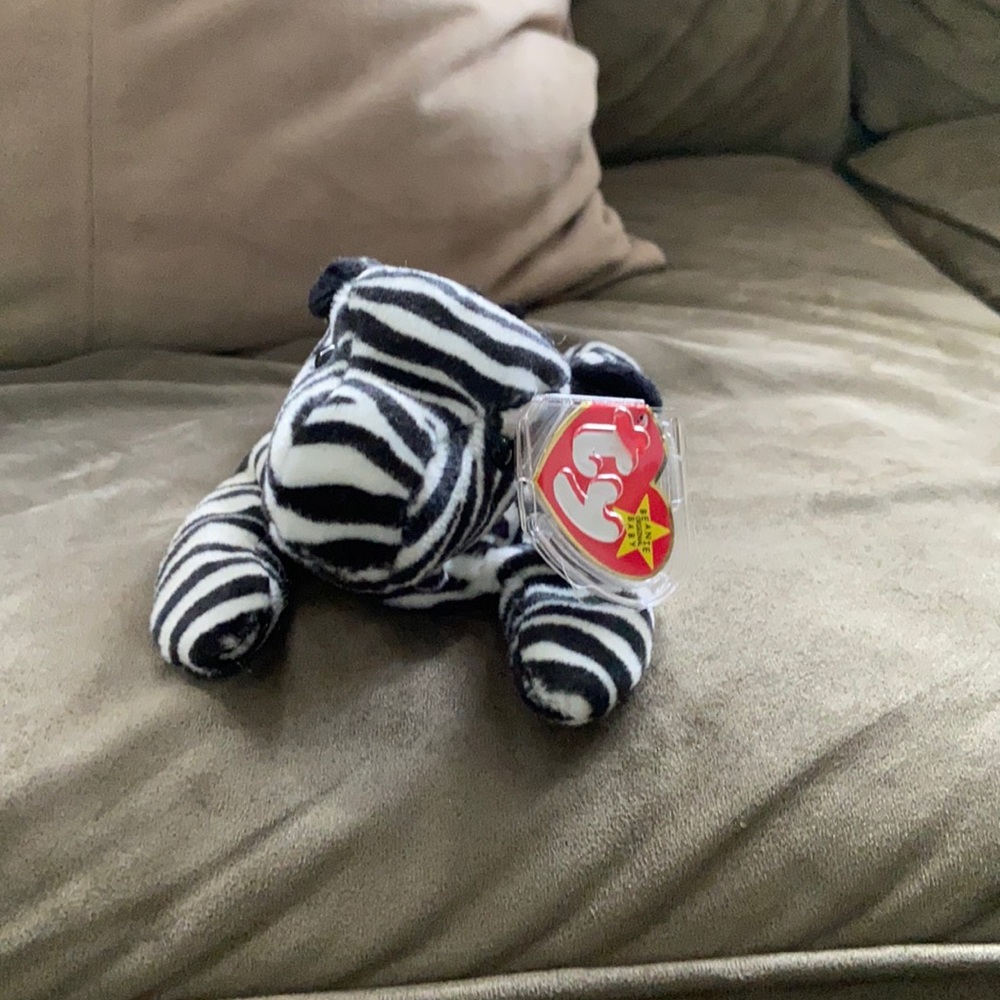 Ziggy the zebra beanie baby